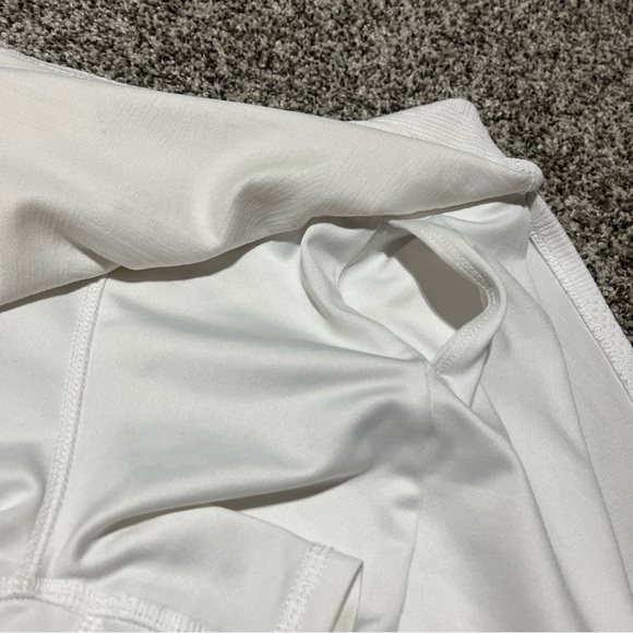 Spalding White Skort Women's Textured Tennis Pickleball Shorts Slit Size Small - Picture 7 of 10